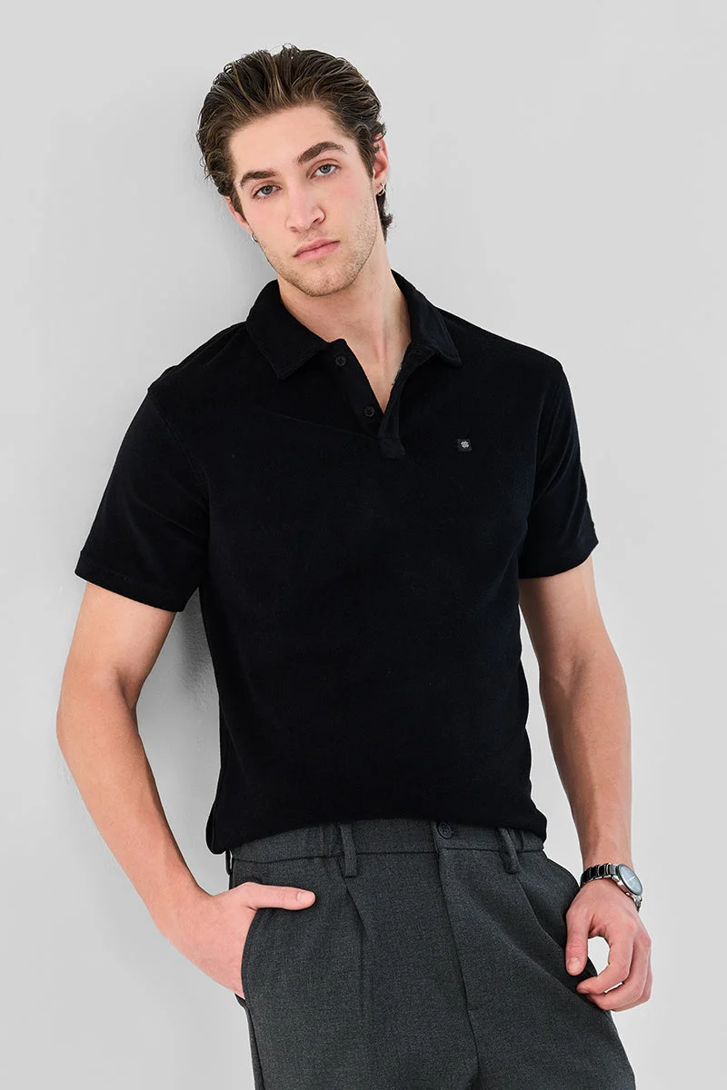 SNITCH Cotton Blend Polo Regular Fit T-Shirt